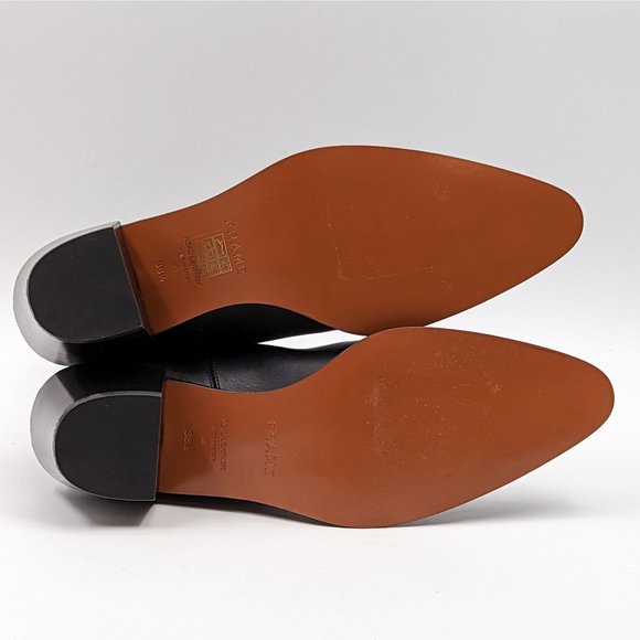 Frame Women Le Lexington black Fine Leather Chelsea Boots size 8.5 EUR 38.5 - Picture 4 of 10